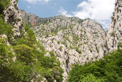 Zračni posnetek Narodnega parka Paklenica