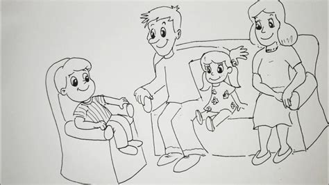 Ilustracija družine Tepež med potapljanjem