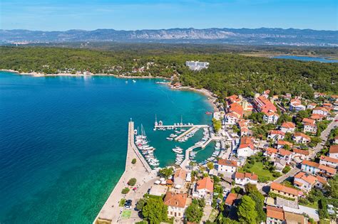 Lokacija kampa Njivice na otoku Krk