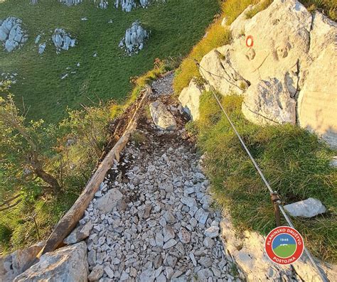 Označena pot na Nanos