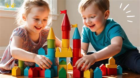 Otroci, ki se igrajo na leseni skulpturi