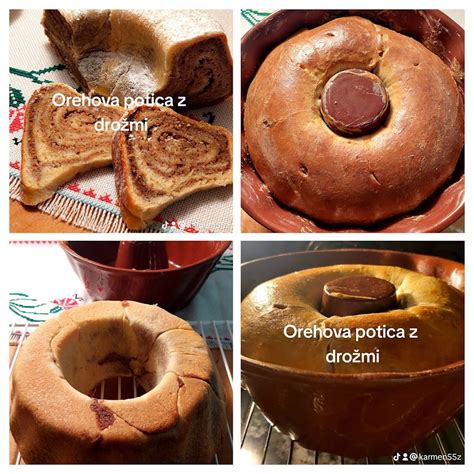 Slika domače potice ali druge tradicionalne slovenske sladice