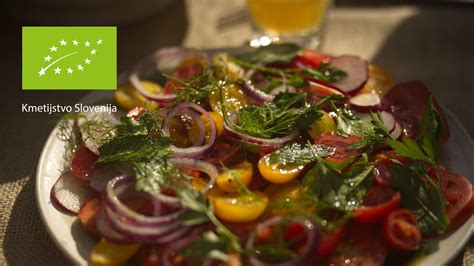 Pripravljena ekološka jed na krožniku