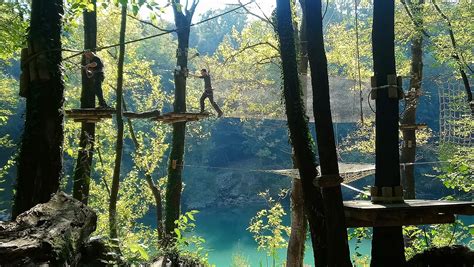Pustolovski park Soča Fun Park nad reko Sočo