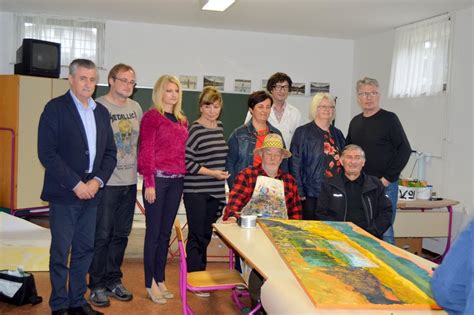 Umetniki med delom na slikarski koloniji