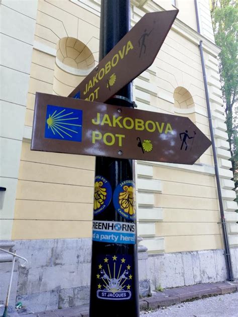 Slovenska Jakobova pot - označba s školjko