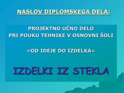 Naslovnica diplomskega dela