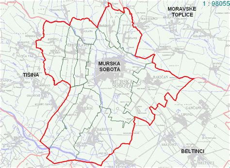 Zemljevid Murska Sobota
