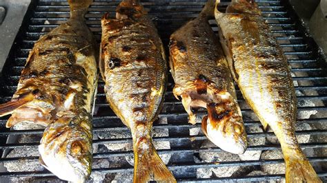 Priprava sveže ribe na žaru