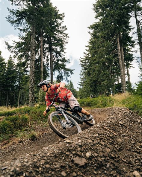 Diagram z različnimi vrstami kolesarskih prog v bike parku