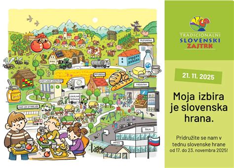 Slovenska družina uživa v tradicionalni hrani