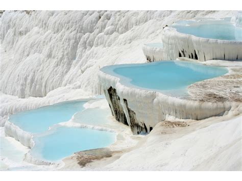 Pamukkale - bele apnenčaste terase z bazeni
