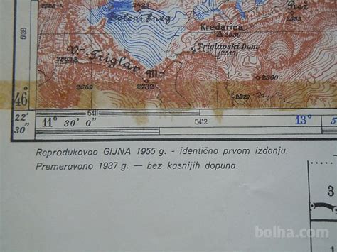 Zemljevid območja Bleda, Zasipa in Homa z označenimi turističnimi točkami