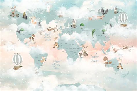 Svetovni zemljevid s poudarjenimi turističnimi destinacijami