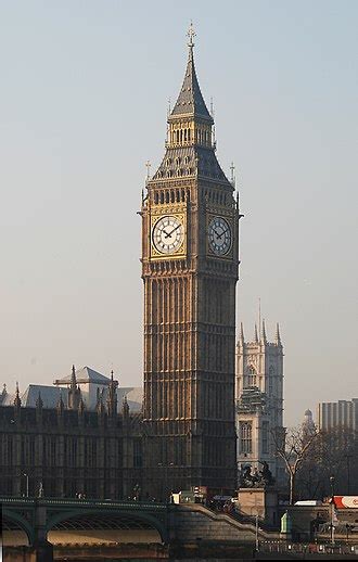 Ikonična stolpna ura, kot je Big Ben v Londonu