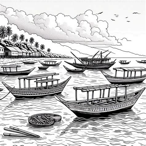 Pogled na plažo v Nazareju z značilnimi ribiškimi čolni