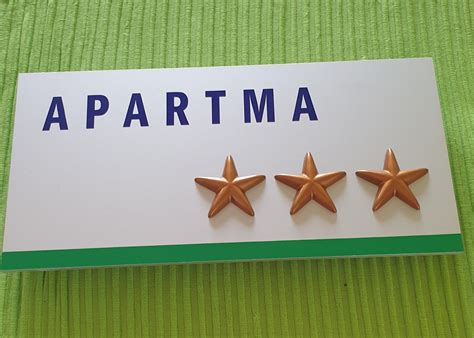 Simbolična tabela s kategorizacijo nastanitve (zvezdice)