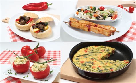 Ilustracija različnih mesnih jedi z žara