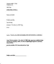 Primer zemljiškoknjižnega izpiska z označenimi listi A, B in C