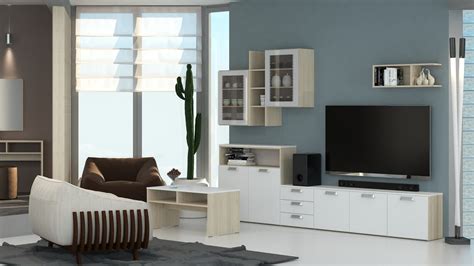 Notranjost sodobno opremljene dnevne sobe