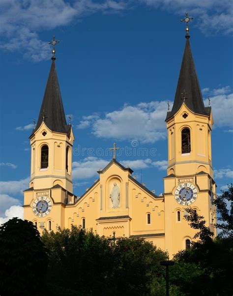 View of the Church of the Assumption of Mary in Portorož