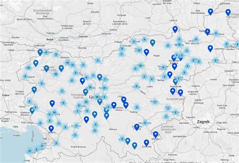 Zemljevid Energijske poti Bolfenk z označenimi točkami