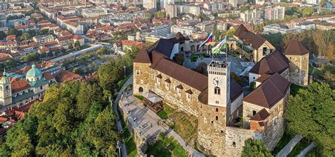 Pogled na Ljubljano s parkom Tivoli