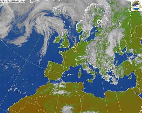 Satelitska slika vremena nad Slovenijo