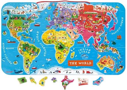 Svetovna karta z označenimi potmi