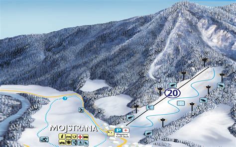 Panorama smučišča Mojstrana