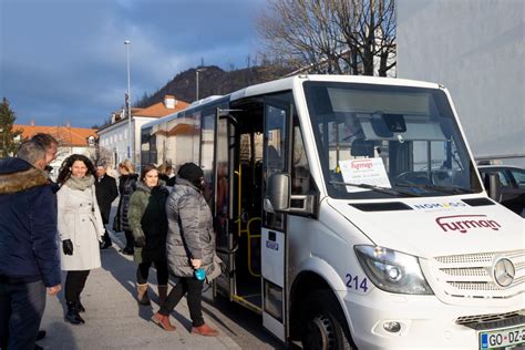 Shematski prikaz proge mestnega avtobusa Furman v Postojni
