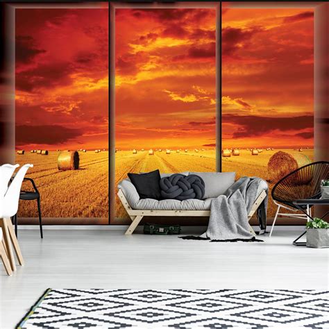 Podeželska pokrajina s kmetijo