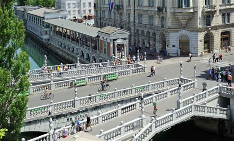 Plečnikovo Tromostovje v Ljubljani