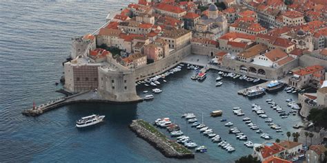 Dubrovnik, Hrvaška, pogled na staro mestno jedro
