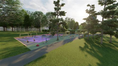 Vizualizacija načrtovanega vodnega parka ali termalne riviere