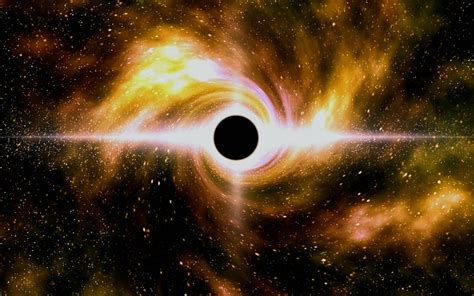 Umetniška upodobitev črne luknje, ki požira zvezdo