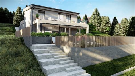 Moderno arhitekturno zasnovana hiša