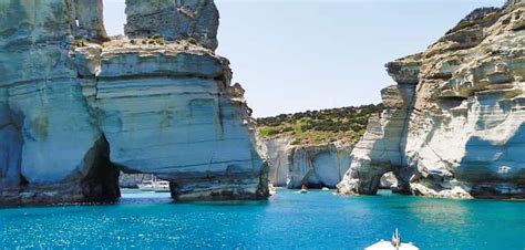 Spektakularne bele skale Kleftika, Milos