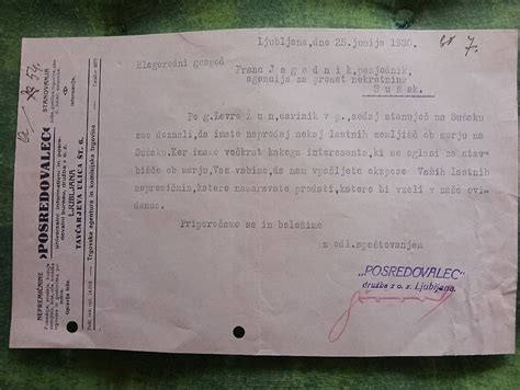 Reklamna zloženka iz leta 1938