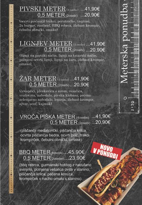 Raznolika ponudba hrane v restavraciji